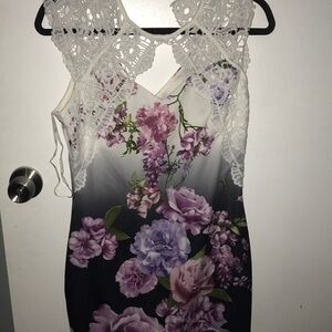 - Iris floral dress